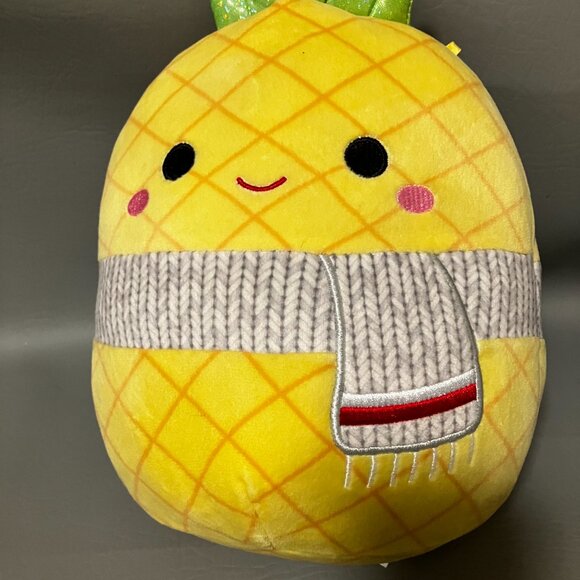 Squishmallows Maui the Pineapple 10” Winter Edition Plush Kellytoy Original - Picture 2 of 7